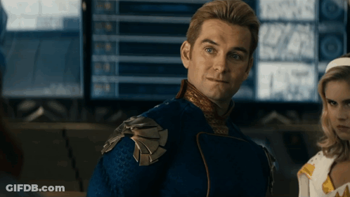 Man In Blue And Gold Costume GIF