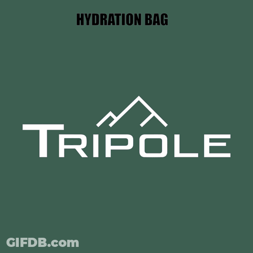 Man In Blue And Gray Hydration Bag GIF
