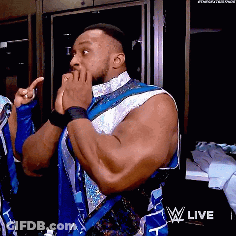 Man In Blue And White Outfit Covering Mouth GIF