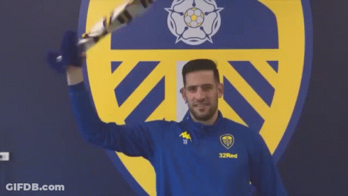 Man In Blue And Yellow 32Red Sweatshirt GIF