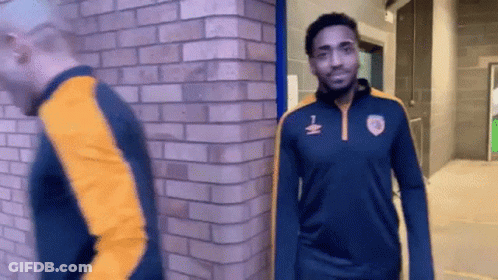 Man In Blue And Yellow Jacket With Number 1 GIF