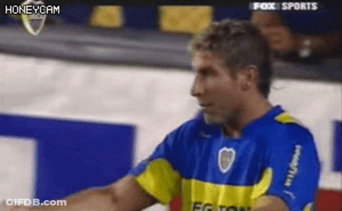 Man In Blue And Yellow Soccer Uniform GIF