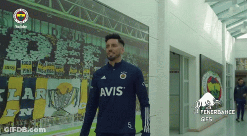 Man In Blue Avis Shirt GIF