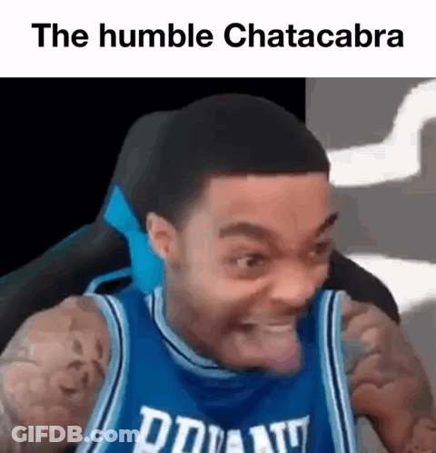 Man In Blue Basketball Jersey Making Funny Face GIF
