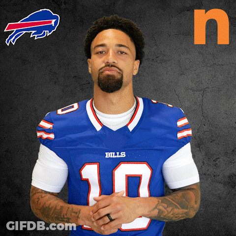 Man In Blue Bills Jersey GIF