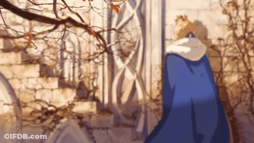 Man In Blue Cape GIF
