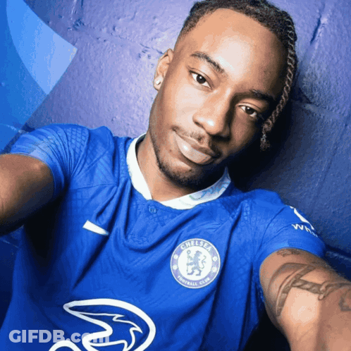 Man In Blue Chelsea Jersey GIF