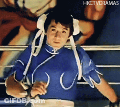 Man In Blue Costume Saying Hkctvdramas GIF