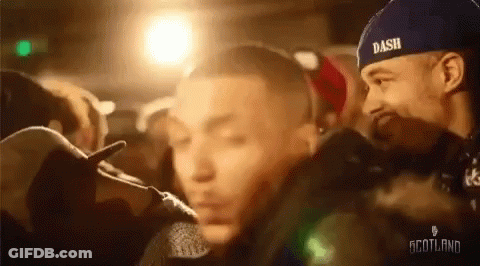 Man In Blue Dash Hat Talking GIF