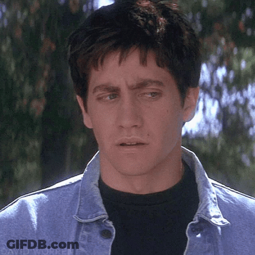 Man In Blue Denim Jacket And Black Shirt GIF