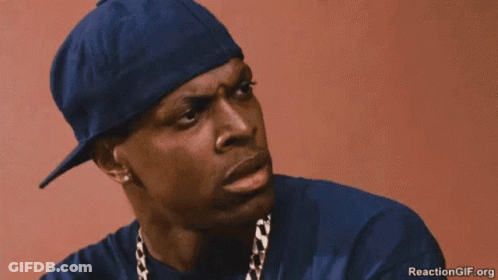 Man In Blue Hat And Gold Chain Smoking Cigarette GIF