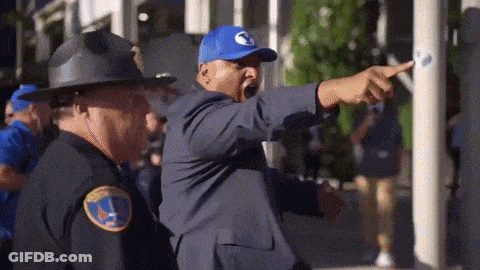 Man In Blue Hat With T GIF