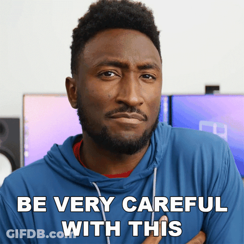 Man In Blue Hoodie Be Very Careful With This GIF