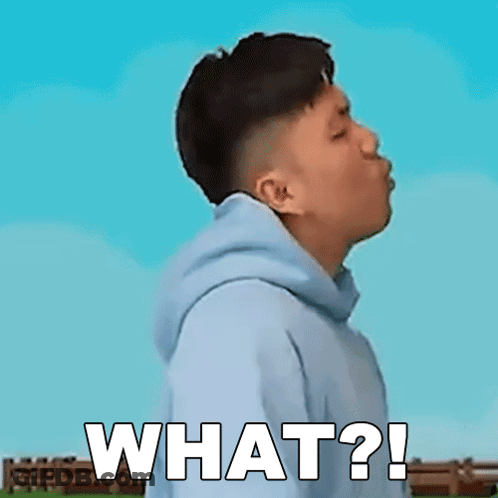 Man In Blue Hoodie Blowing Kiss Saying What GIF