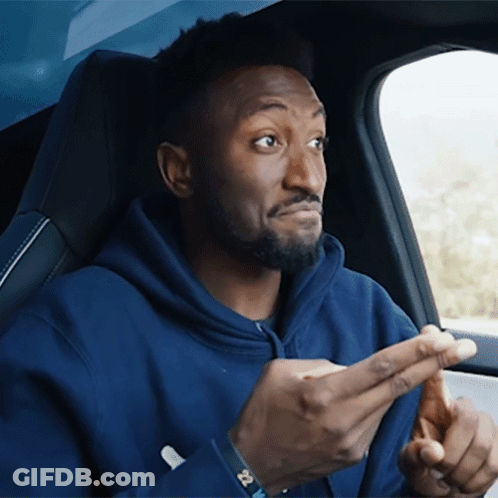 Man In Blue Hoodie Making Funny Face GIF