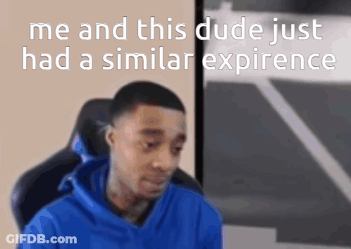 Man In Blue Hoodie Me And This Dude Just GIF