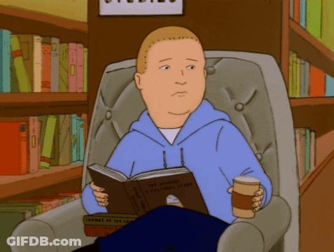 Man In Blue Hoodie Reading Bible GIF