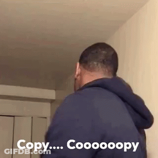 Man In Blue Hoodie Saying Copy Cooooooopy GIF