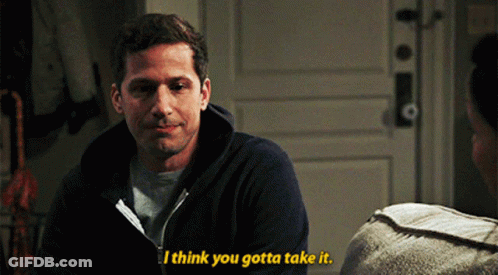 Man In Blue Hoodie Saying I Think You Gotta Take It GIF