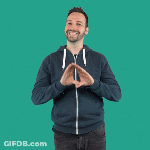 Man In Blue Hoodie Saying Magic GIF