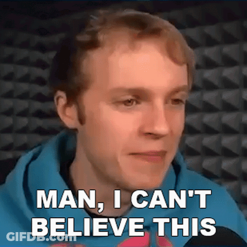 Man In Blue Hoodie Saying Man I Can't Believe This GIF