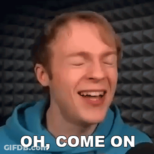 Man In Blue Hoodie Smiling Saying Oh Come On GIF