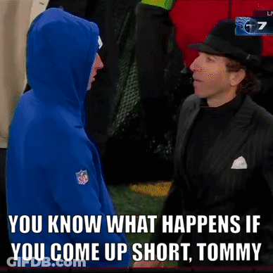 Man In Blue Hoodie Talking To Man In Suit GIF