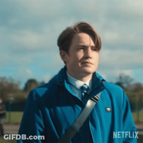 Man In Blue Jacket And Tie GIF