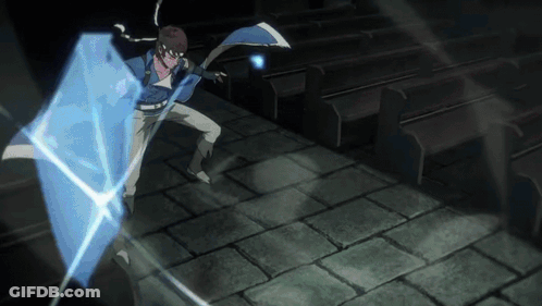 Man In Blue Jacket Holding Blue Object GIF