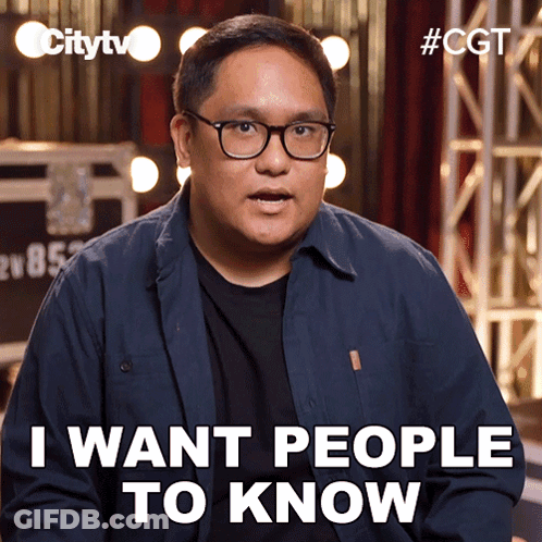 Man In Blue Jacket Saying I Want People To Know GIF