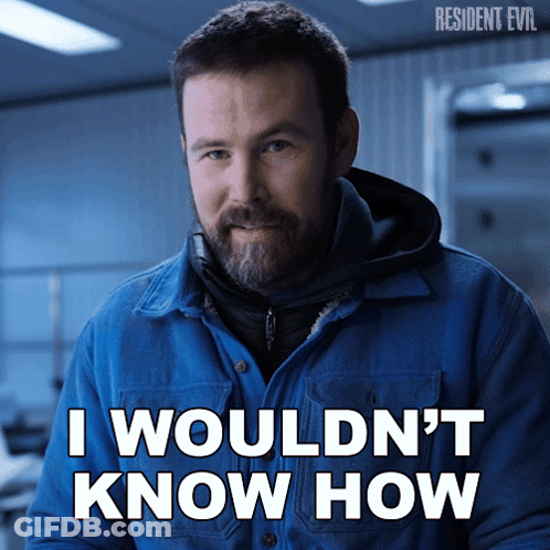 Man In Blue Jacket Says I Wouldn't Know How GIF