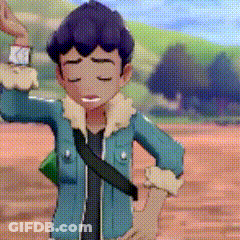 Man In Blue Jacket Standing In Field GIF