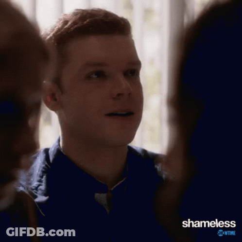 Man In Blue Jacket Talking To Woman GIF