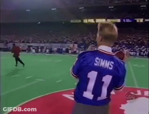Man In Blue Jersey Number 11 On Football Field GIF