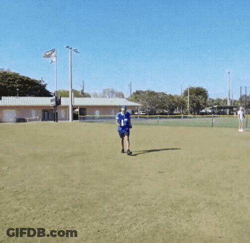Man In Blue Jersey Number 17 GIF