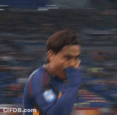 Man In Blue Jersey Number 21 GIF