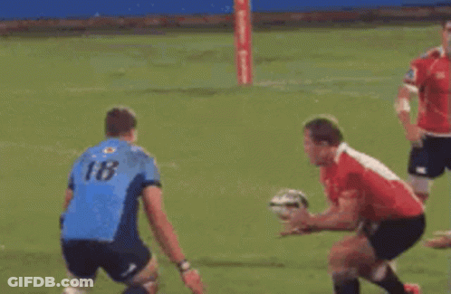 Man In Blue Jersey Number 23 Running On Soccer Field GIF