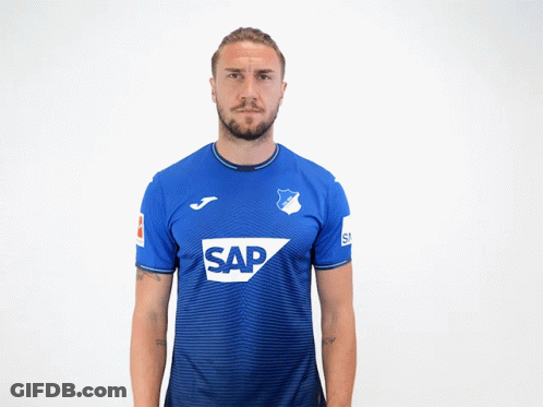 Man In Blue Jersey Number 4 GIF