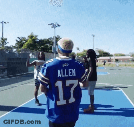 Man In Blue Jersey Number 7 GIF