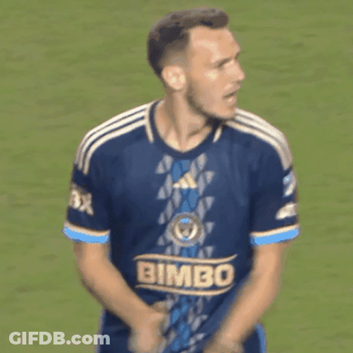 Man In Blue Jersey Saying Bimbo GIF