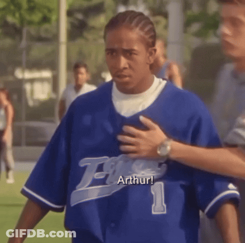 Man In Blue Jersey Saying New GIF