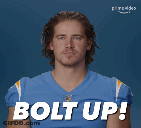 Man In Blue Jersey With Bolt GIF
