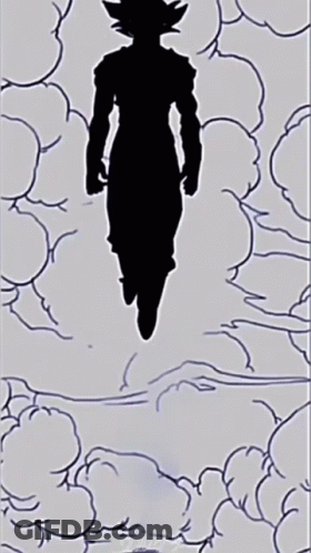 Man In Blue Jumpsuit Flying GIF