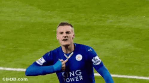 Man In Blue King Power Jersey On Field GIF