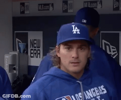 Man In Blue La Hat And Hoodie GIF