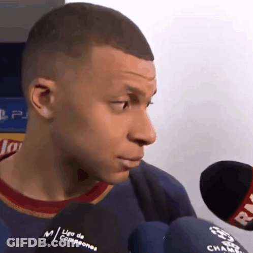 Man In Blue Liga De Campeones Shirt GIF