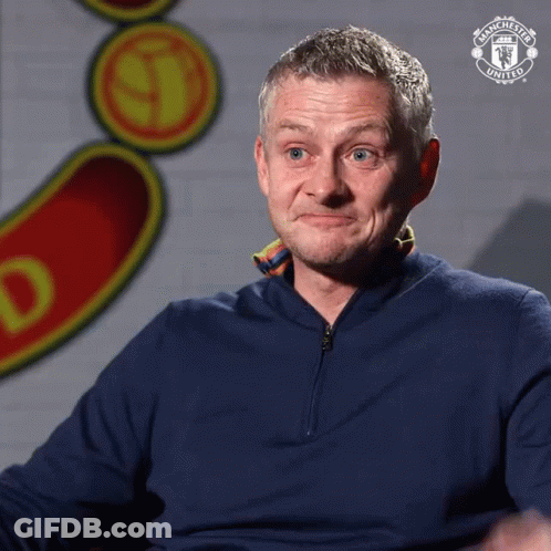Man In Blue Manchester United Shirt GIF