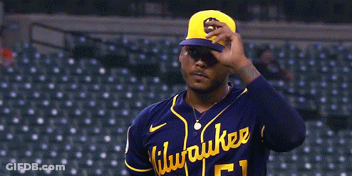 Man In Blue Milwaukee Jersey GIF