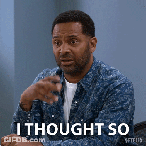 Man In Blue Paisley Shirt Says I Thought So GIF