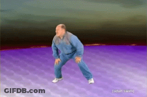 Man In Blue Pants Dancing Adult Swim GIF